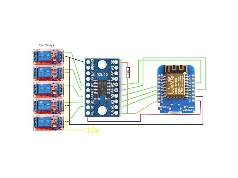Převodník logických úrovní TTL pro Arduino s TXS0108E