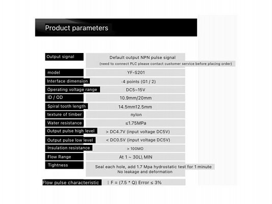 Průtokoměr YF-S201 1/2" 1-30l/min pro Arduino
