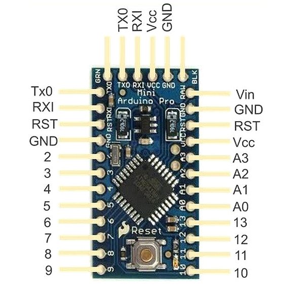 Modul Pro mini 5V 16MHz, Atmega328P, klon Arduino