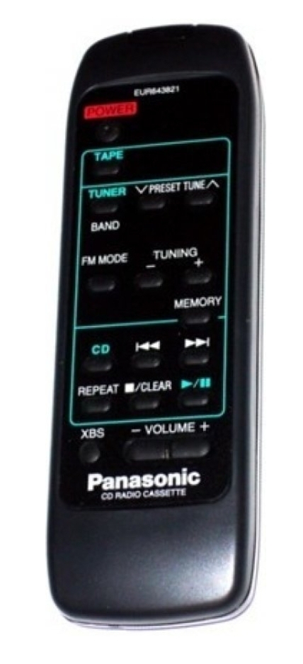 Panasonic EUR643821 náhradní dálkový ovladač jiného vzhledu