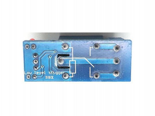 Modul relé 1x, napájení i ovládání 5V, bez optočlenu