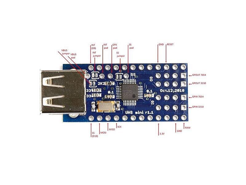 Arduino Mini USB Host Shield 2.0 ADK