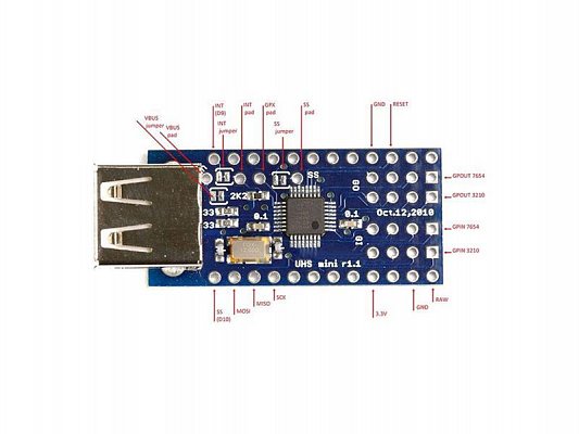 Arduino Mini USB Host Shield 2.0 ADK