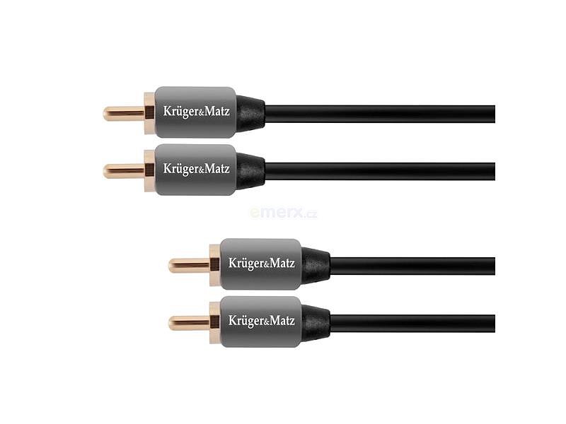 Kabel KRUGER & MATZ 2xCINCH konektor/2xCINCH konektor 3m KM0306