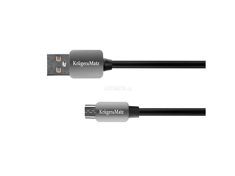 Kabel KRUGER & MATZ KM0324 USB - micro USB kabel 1m