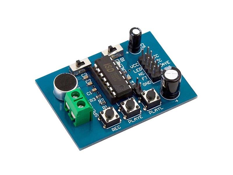 Hlasový záznamník s ISD1820 - modul pro záznam zvuku