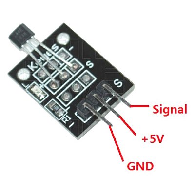 Hallův snímač - modul KY-003