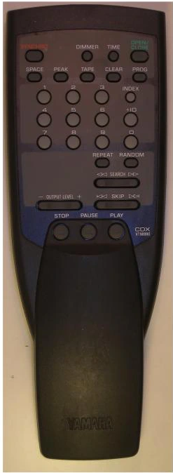 Yamaha VT98990 náhradní dálkový ovladač jiného vzhledu CDX-593/493/393