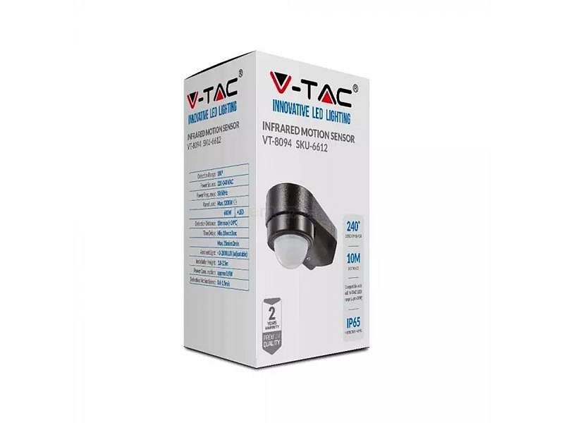 Čidlo pohybové PIR V-TAC VT-8094-B