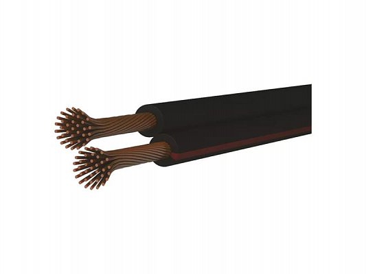 Dvojlinka nestíněná 2x1,5mm černo/rudá, 100m