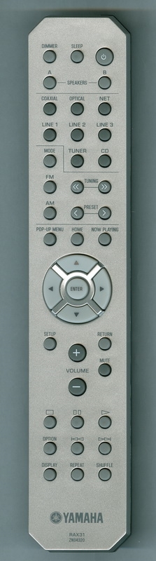 Yamaha RAX31, R-N301 originální dálkový ovladač ZN043200