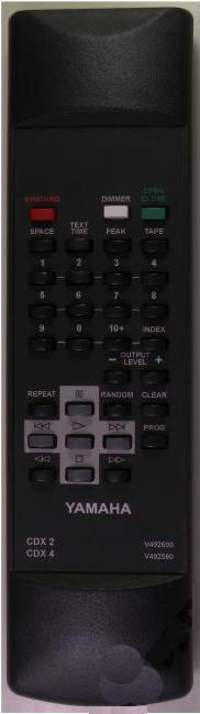 Yamaha CDX4 náhradní dálkový ovladač se stejným popisem