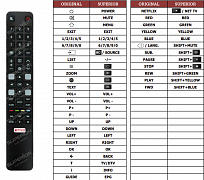 TCL 32DS520 náhradní dálkový ovladač jiného vzhledu