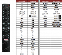 TCL 32ES560 náhradní dálkový ovladač jiného vzhledu