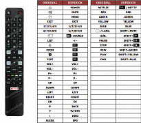 TCL 32S615 náhradní dálkový ovladač jiného vzhledu