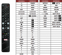 TCL 40ES561 náhradní dálkový ovladač jiného vzhledu