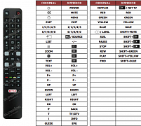 TCL 40FB5426 náhradní dálkový ovladač jiného vzhledu