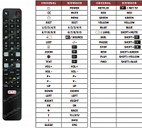 TCL 43UC6326 náhradní dálkový ovladač jiného vzhledu