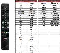 TCL 50DP660 náhradní dálkový ovladač jiného vzhledu