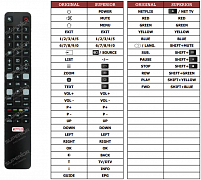 TCL 50S4800FS náhradní dálkový ovladač jiného vzhledu