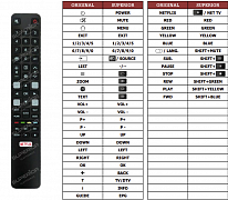 TCL 55EC780 náhradní dálkový ovladač jiného vzhledu