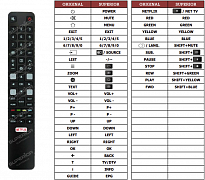 TCL 55UC6406 náhradní dálkový ovladač jiného vzhledu