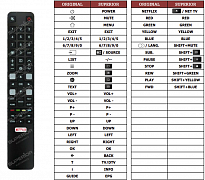 TCL 65DP670 náhradní dálkový ovladač jiného vzhledu