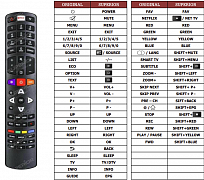 TCL F40S5906 náhradní dálkový ovladač jiného vzhledu