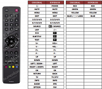 TCL F50S3803 náhradní dálkový ovladač jiného vzhledu