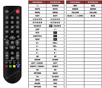 TCL L24D3300C náhradní dálkový ovladač jiného vzhledu