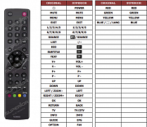 TCL L32E3110C náhradní dálkový ovladač jiného vzhledu