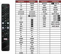 TCL U50S6806S náhradní dálkový ovladač jiného vzhledu