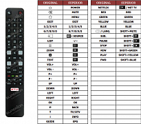 TCL U65X9006 náhradní dálkový ovladač jiného vzhledu