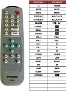 Polaroid FLA-2007B náhradní dálkový ovladač jiného vzhledu