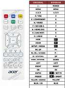 Acer S1283HNE náhradní dálkový ovladač jiného vzhledu