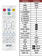 Acer S1383WHNE náhradní dálkový ovladač jiného vzhledu