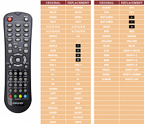 Orion 22LCD106A náhradní dálkový ovladač jiného vzhledu