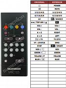 Telefunken 1220APALCOLOR náhradní dálkový ovladač jiného vzhledu