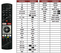 Telefunken 32DTH531 náhradní dálkový ovladač jiného vzhledu