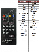 Telefunken 418B/C-2STEREO náhradní dálkový ovladač jiného vzhledu