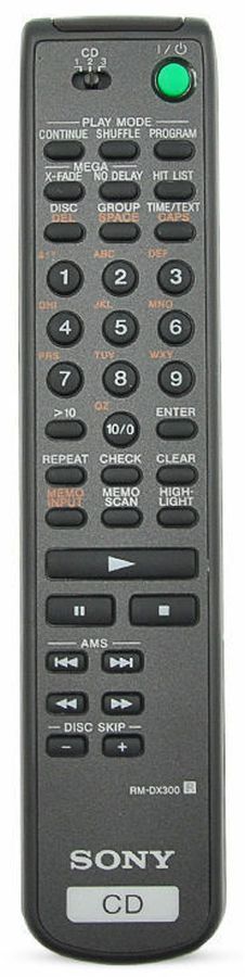 Sony RM-DX300, CDP-CX-335 náhradní dálkový ovladač jiného vzhledu
