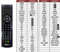 OK B16F náhradní dálkový ovladač jiného vzhledu