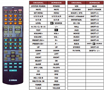 Yamaha WC55260US náhradní dálkový ovladač jiného vzhledu