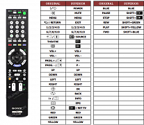 Sony 1-480-912-12(TV) náhradní dálkový ovladač jiného vzhledu