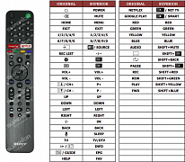 Sony KD-49XH8096BA náhradní dálkový ovladač jiného vzhledu