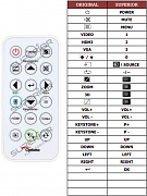 Optoma  DS431 náhradní dálkový ovladač jiného vzhledu