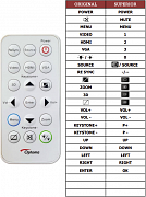 Optoma EX-715 náhradní dálkový ovladač jiného vzhledu