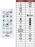 Optoma S-343 náhradní dálkový ovladač jiného vzhledu
