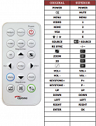 Optoma W-307UST náhradní dálkový ovladač jiného vzhledu