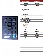 Acer X1260-K náhradní dálkový ovladač jiného vzhledu